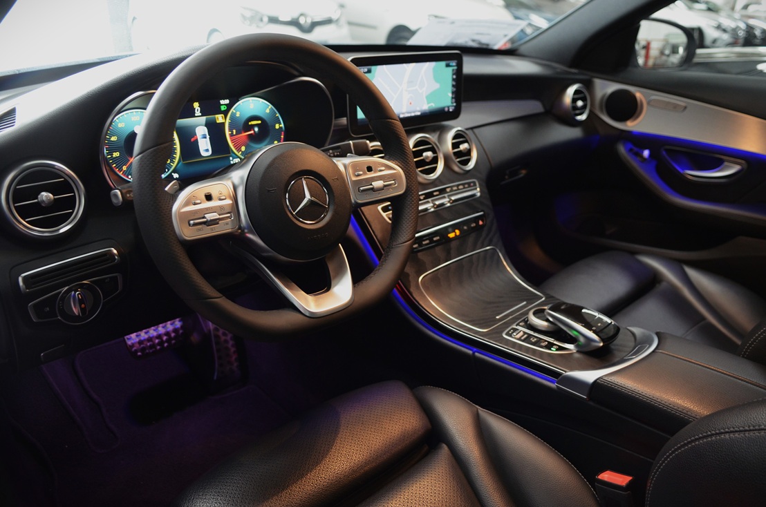 Mercedes Benz Clase C220d 194cv AMG Edition Autom. 9-Vel+Levas 4p, miniatura 14